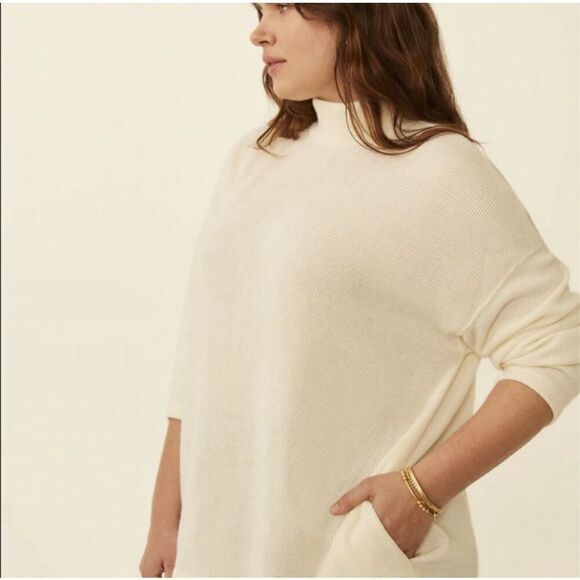 Madewell Button Back Mock Neck Sweater Size XS - Picture 3 of 8